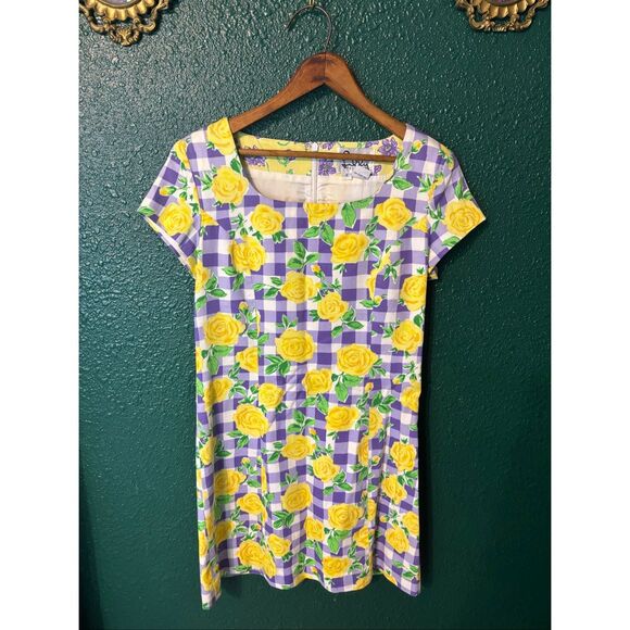 Lilly Pulitzer Vintage Floral Dress Womens Sz 6 - Picture 1 of 4